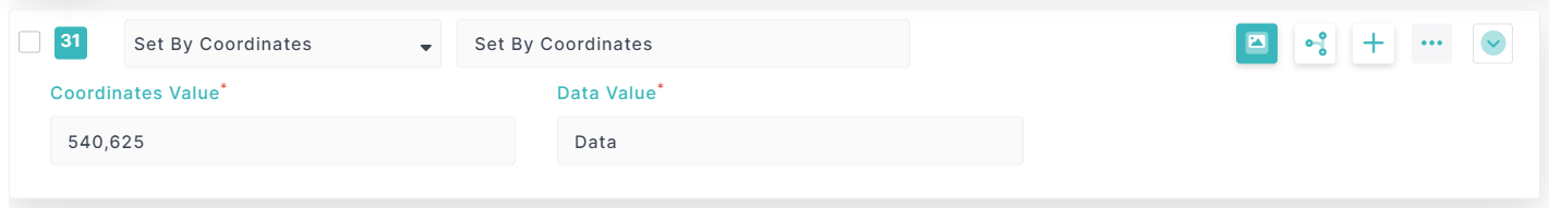 Set By Coordinates Action